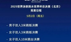 雷速APP下载:2025北京跳水世界杯总决赛赛程时间表 中国“梦之队”参赛名单